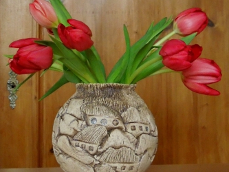 Blumenvase „Bergdorf“